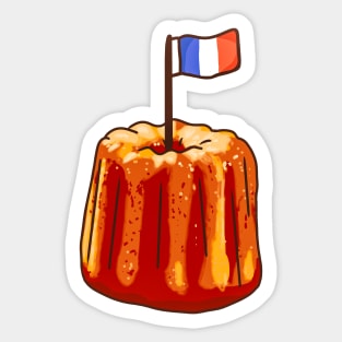 french cannelé Sticker